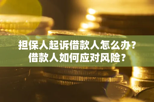 济南担保人起诉借款人怎么办？借款人如何应对风险？